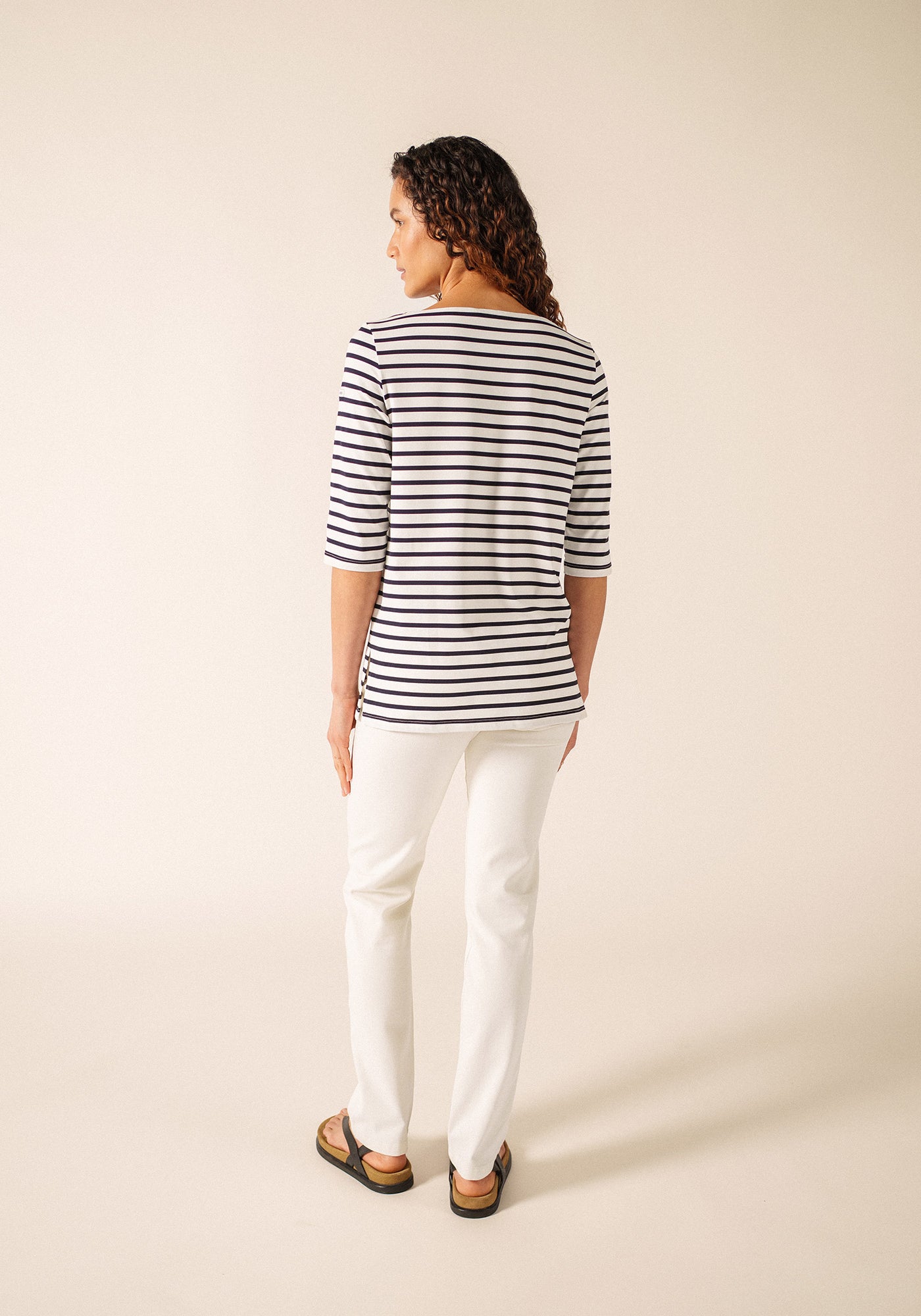 Phare Breton shirt (NEIGE/NAVY)