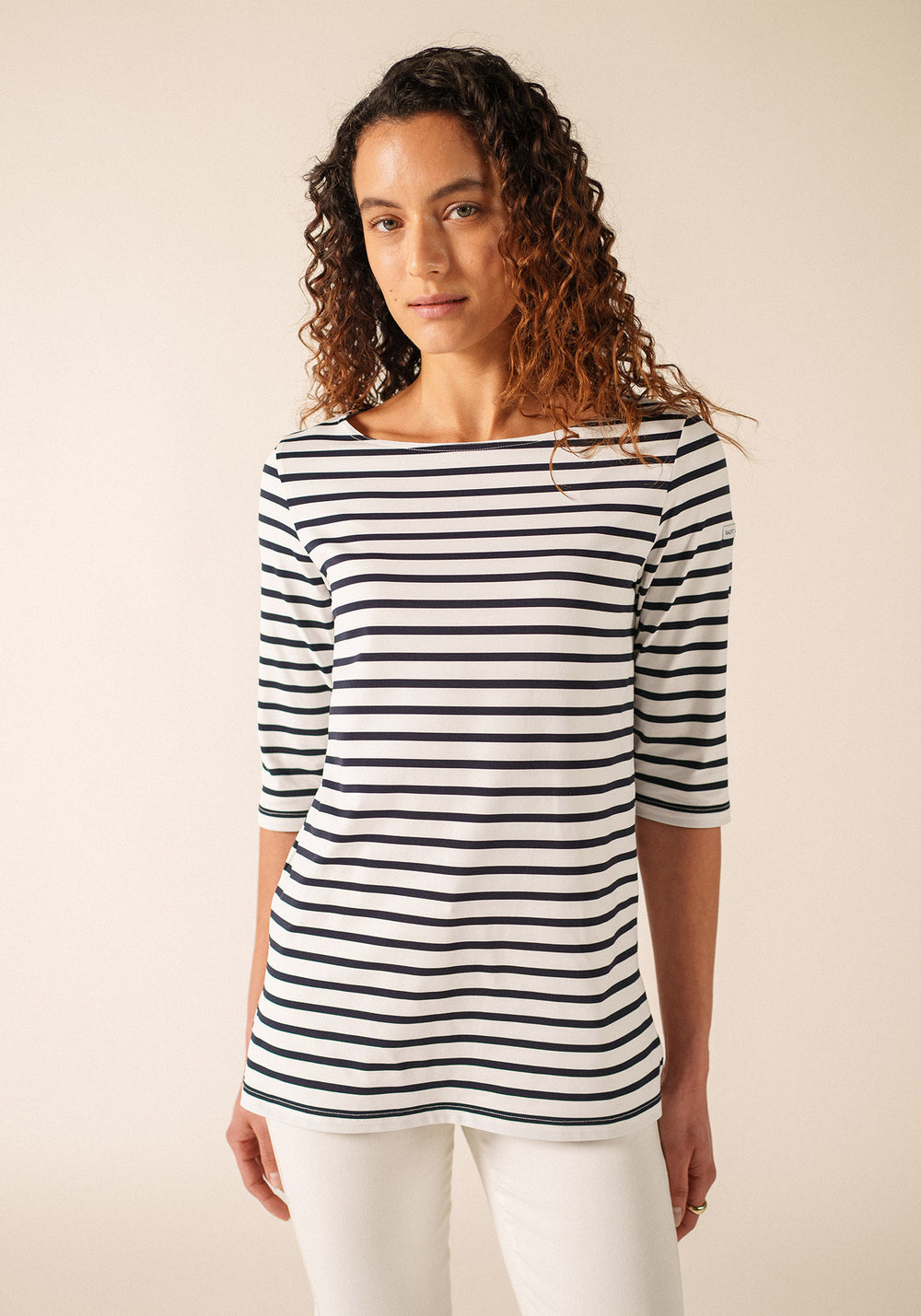 Phare Breton shirt (NEIGE/NAVY)
