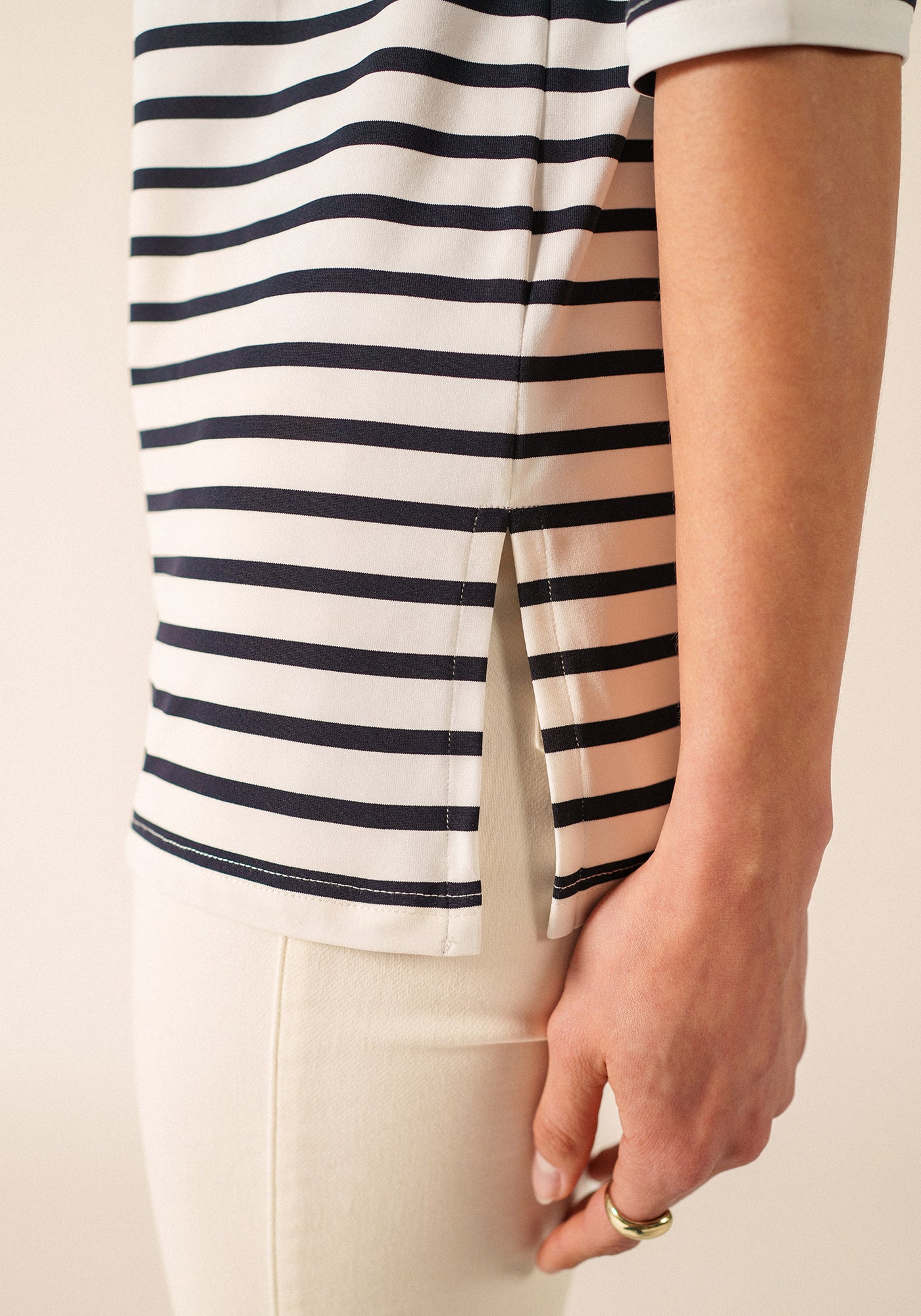 Phare Breton shirt (NEIGE/NAVY)