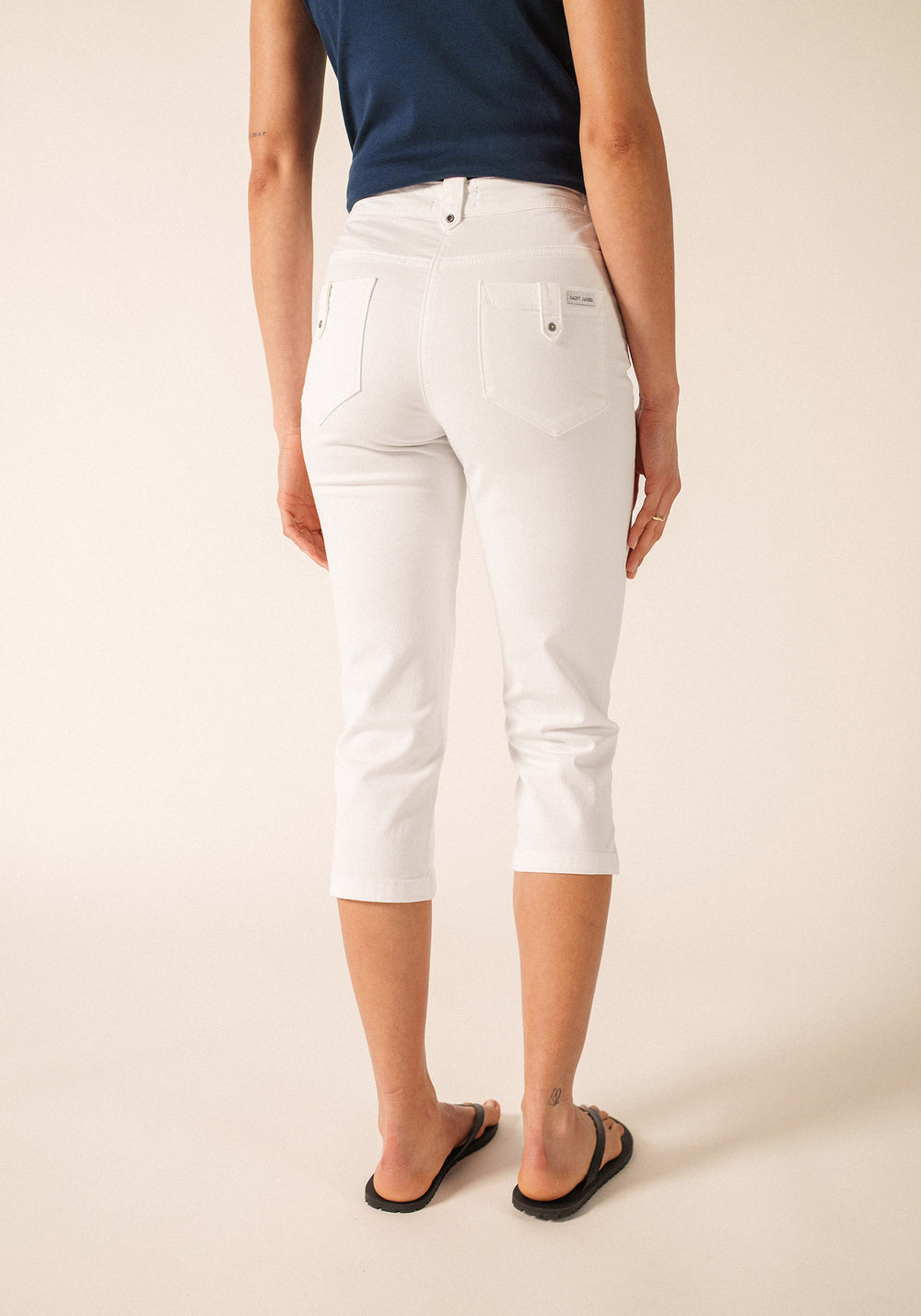 Elodie Capri pants (BLANC)