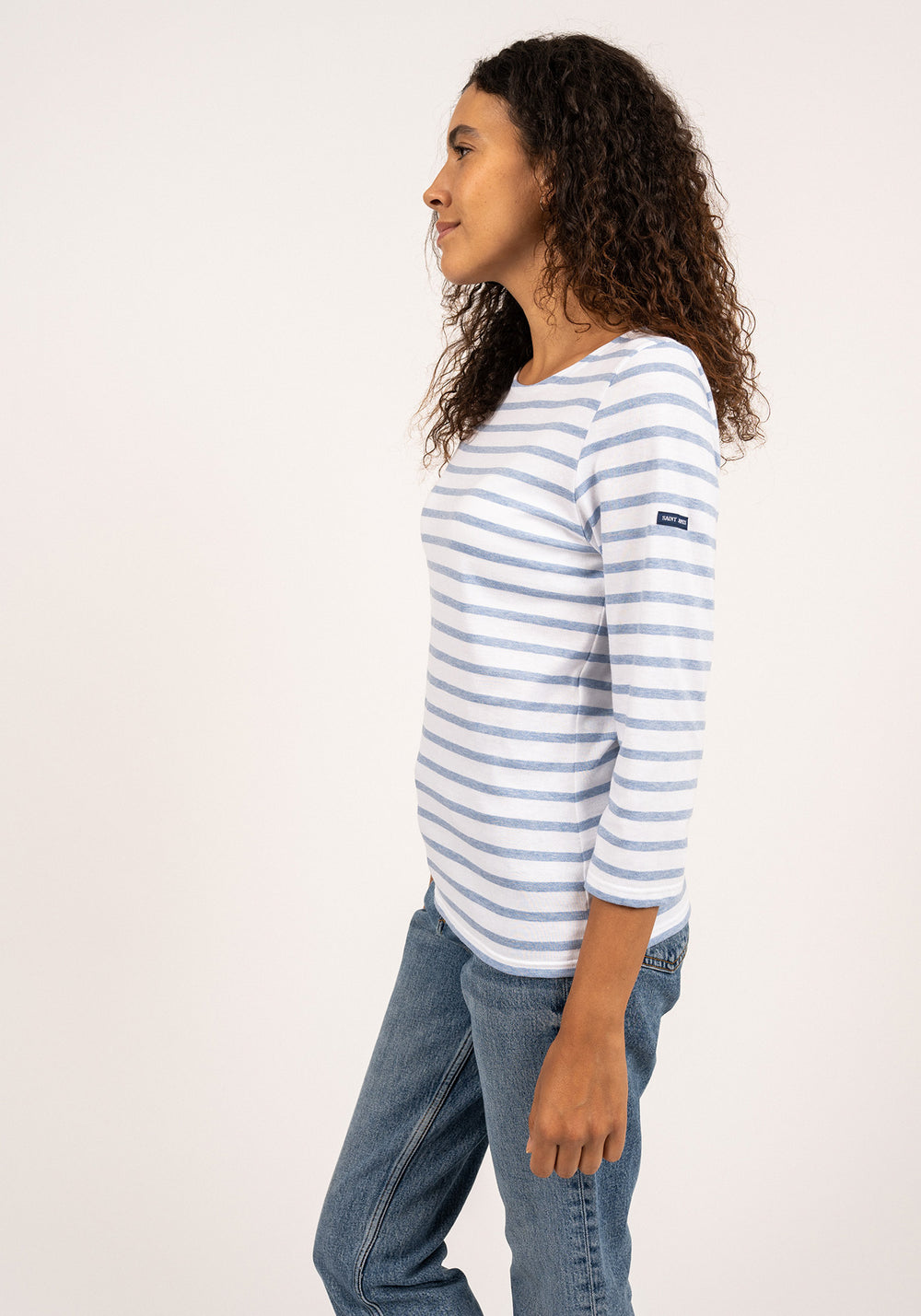 Galathée Breton shirt (NEIGE/DENIM)