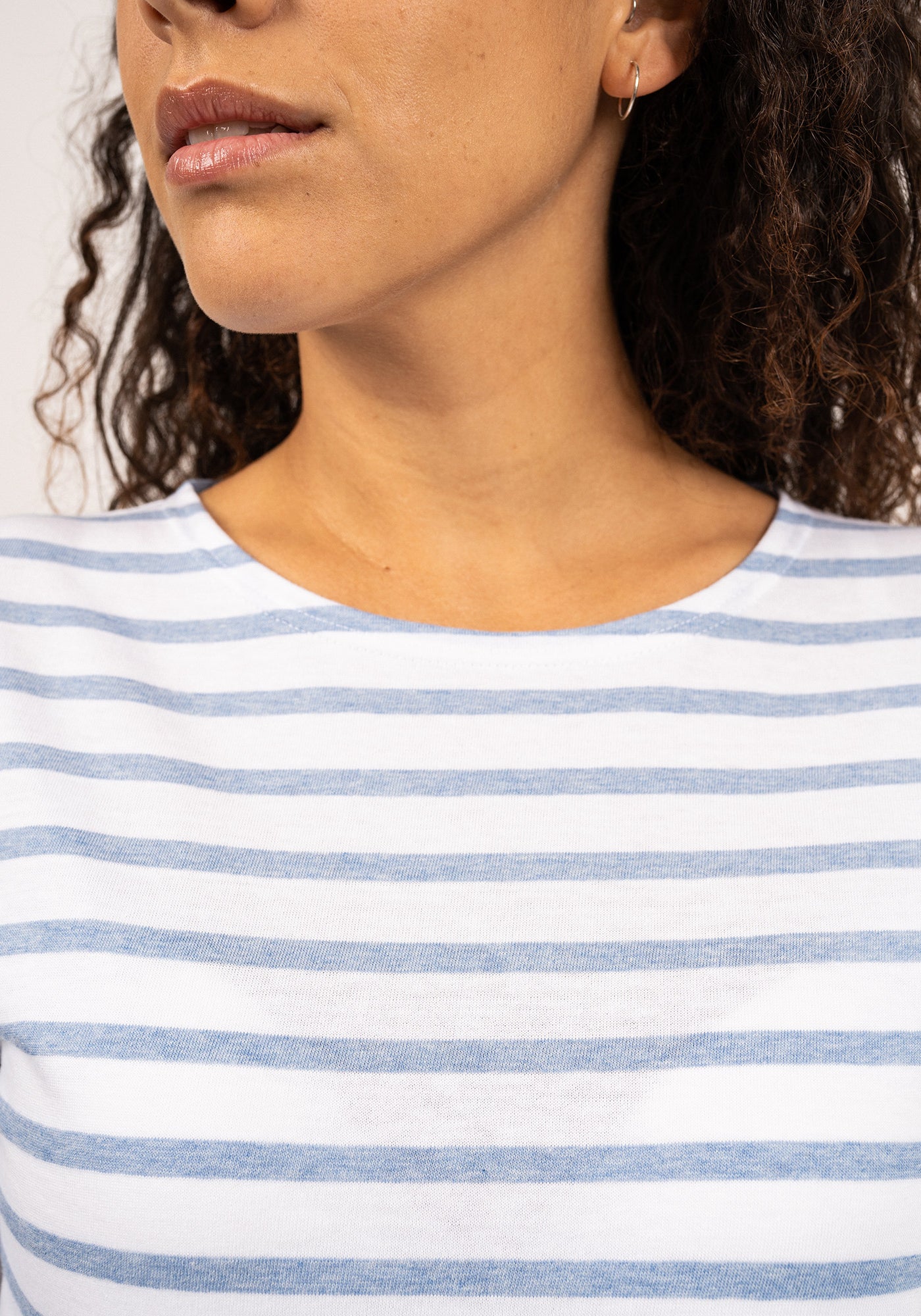 Galathée Breton shirt (NEIGE/DENIM)