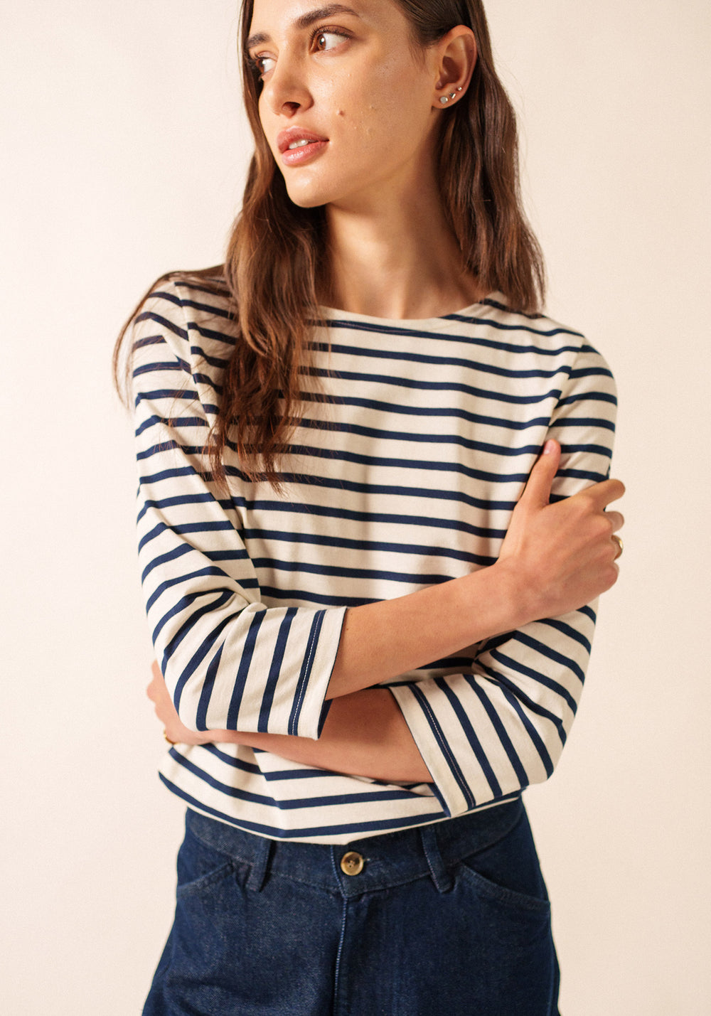 Galathée Breton shirt (ECRU/MARINE)