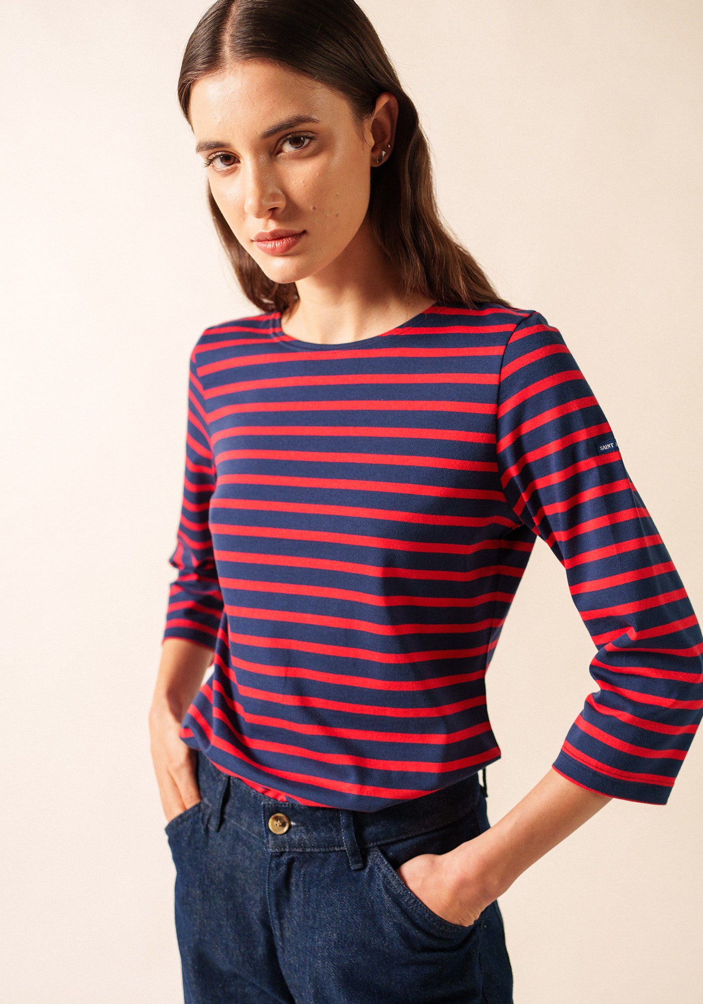 Galathée Breton shirt (MARINE/TULIPE)
