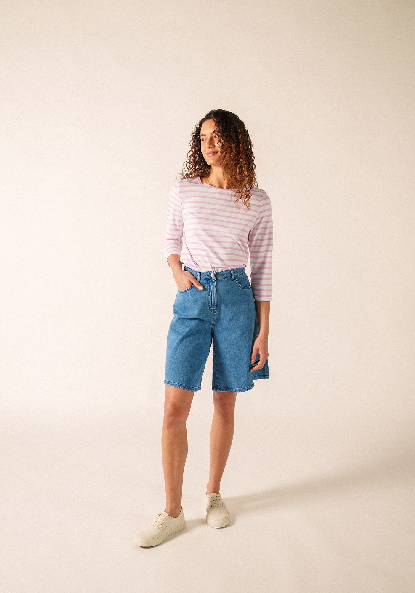 Galathée Breton shirt (NEIGE/NACRE)