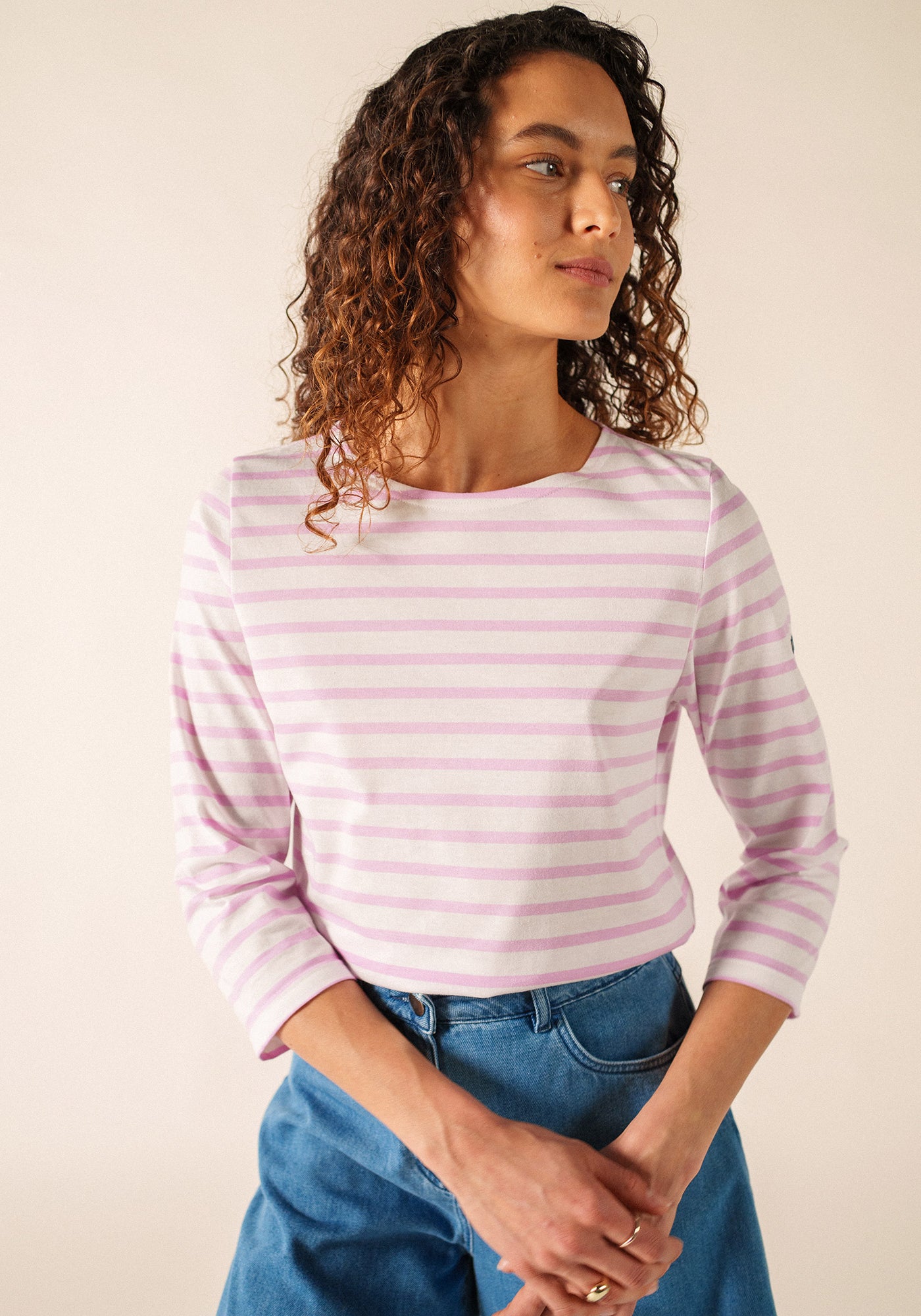 Galathée Breton shirt (NEIGE/NACRE)