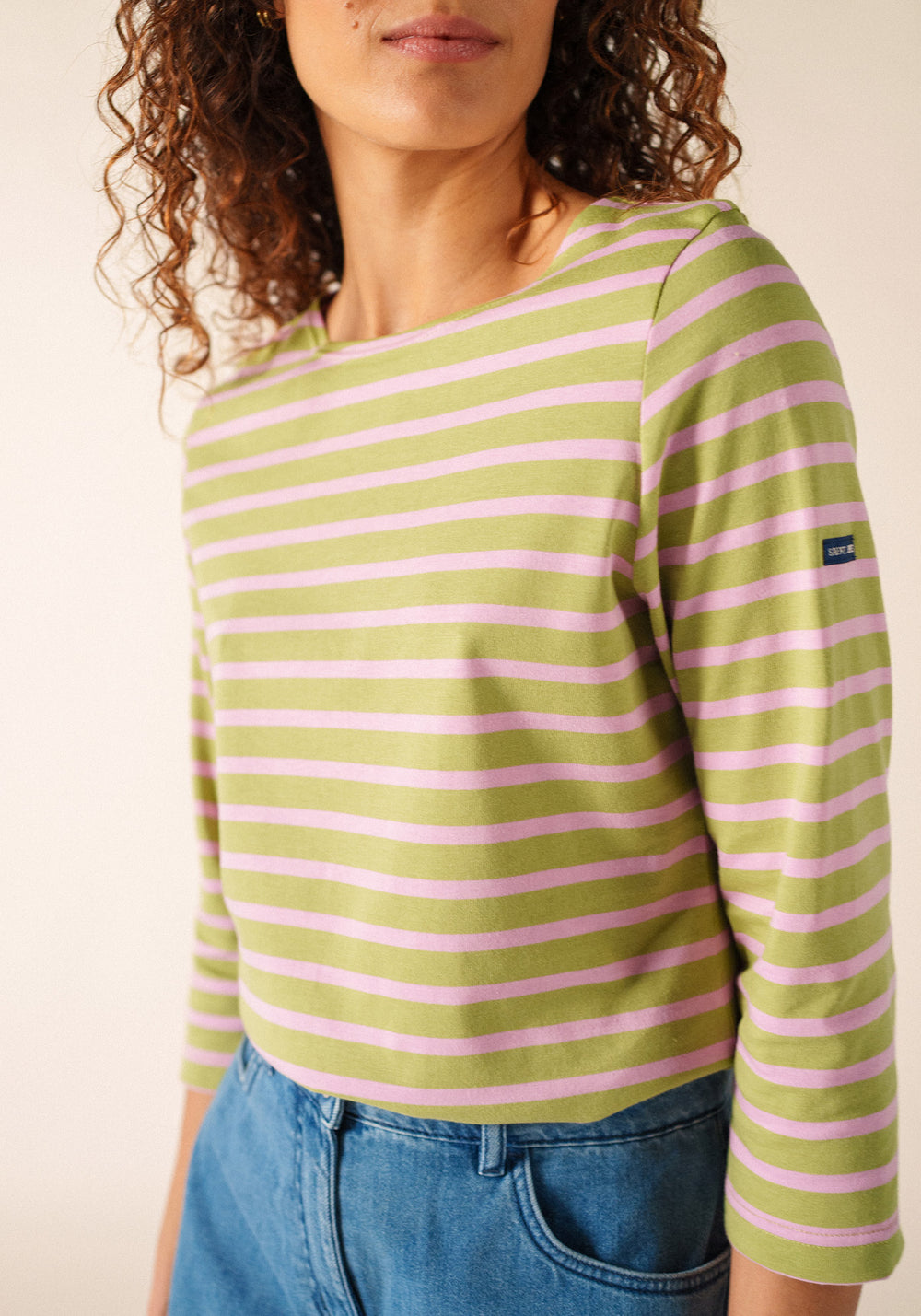 Galathée Breton shirt (OIL/NACRE)