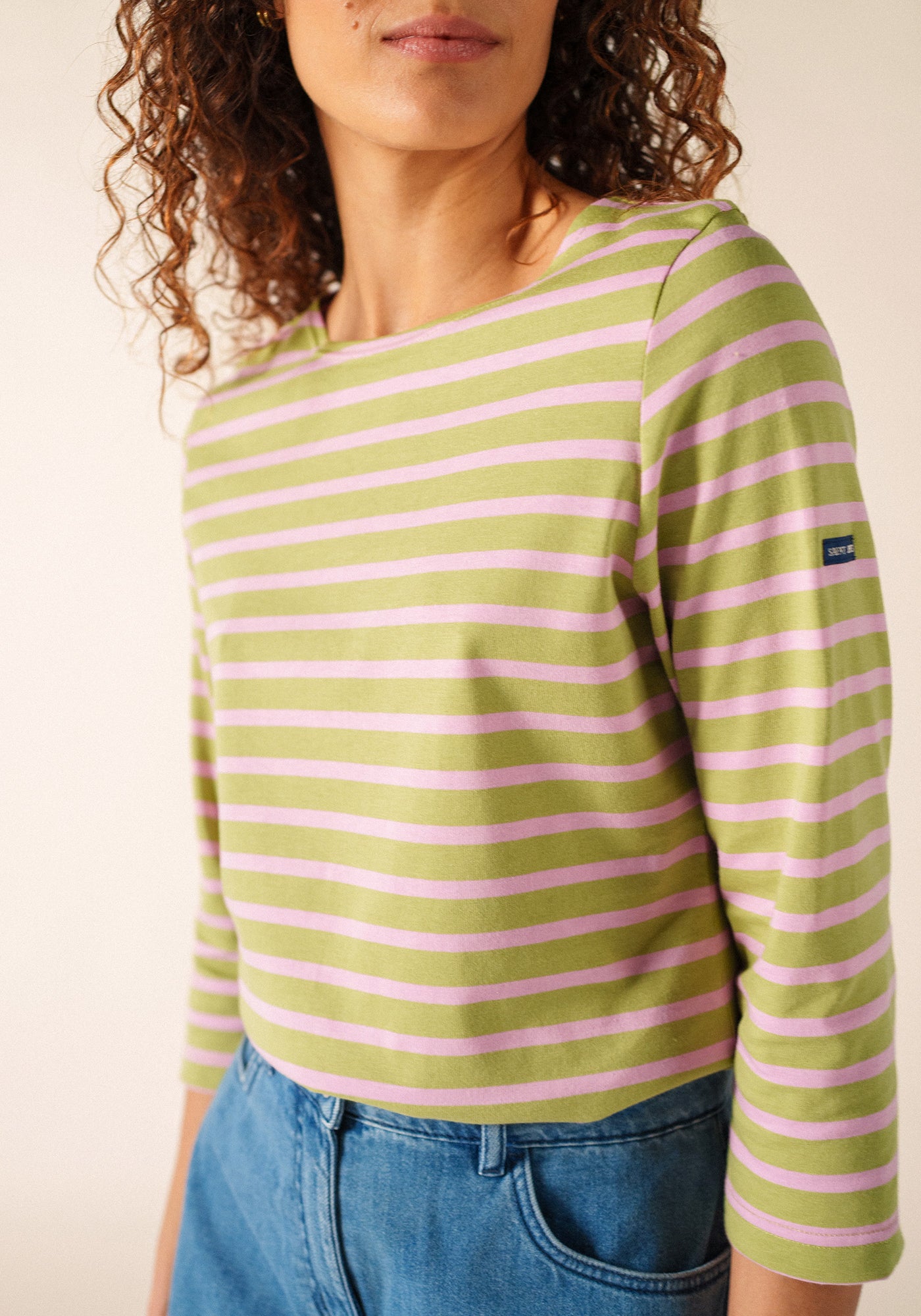 Galathée Breton shirt (OIL/NACRE)