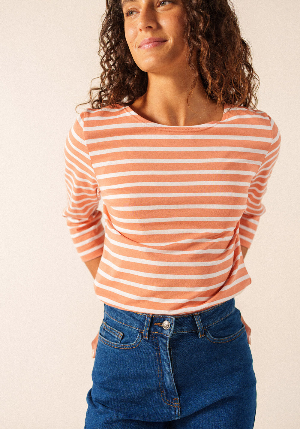 Galathée Breton shirt (ARGILE/NEIGE)