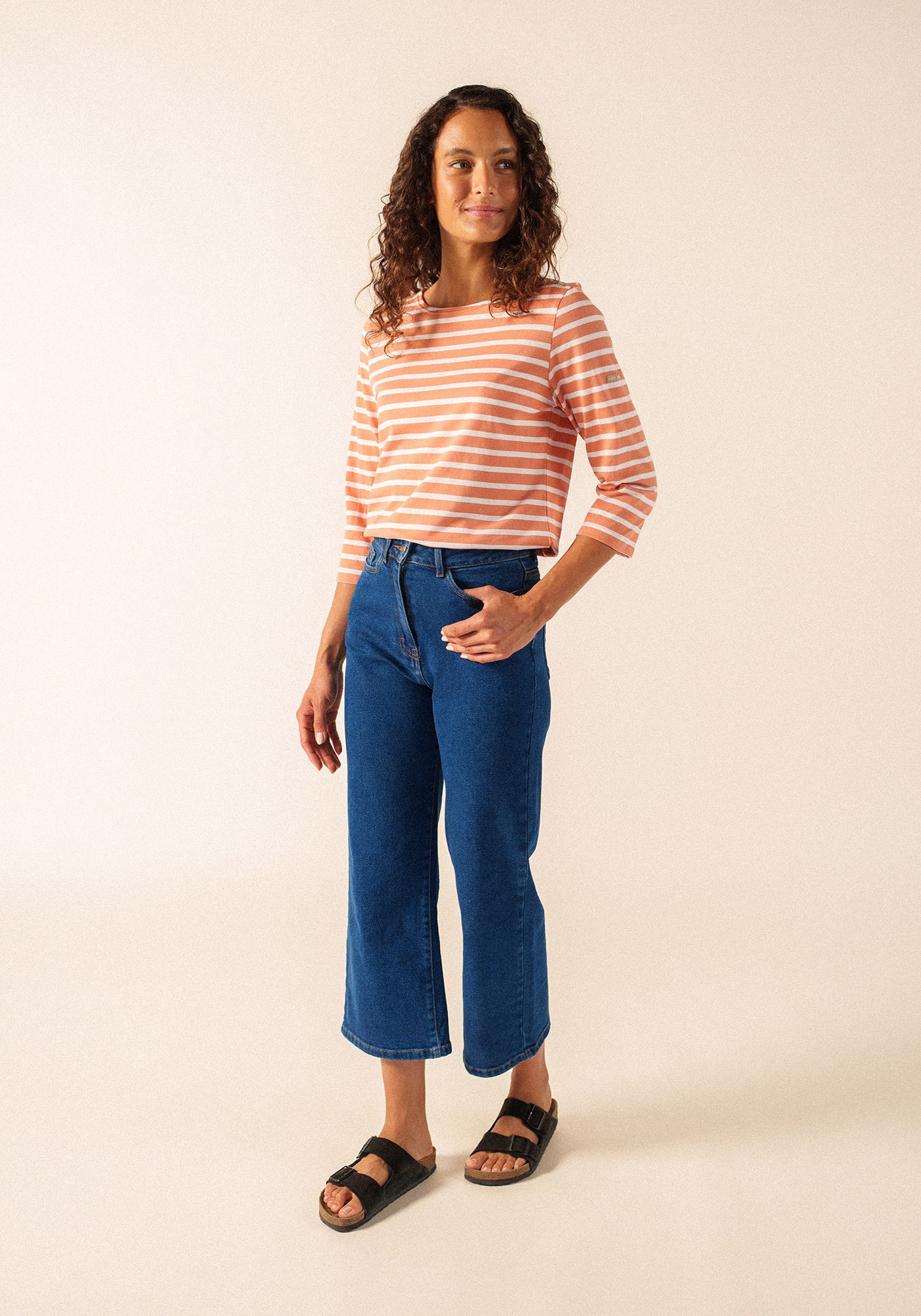 Galathée Breton shirt (ARGILE/NEIGE)