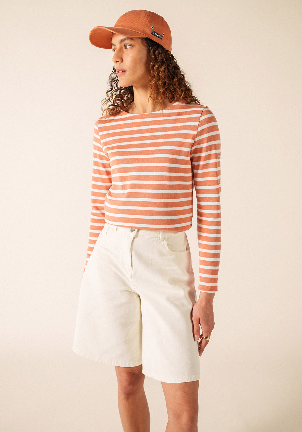 Méridame Breton shirt (ARGILE/NEIGE)