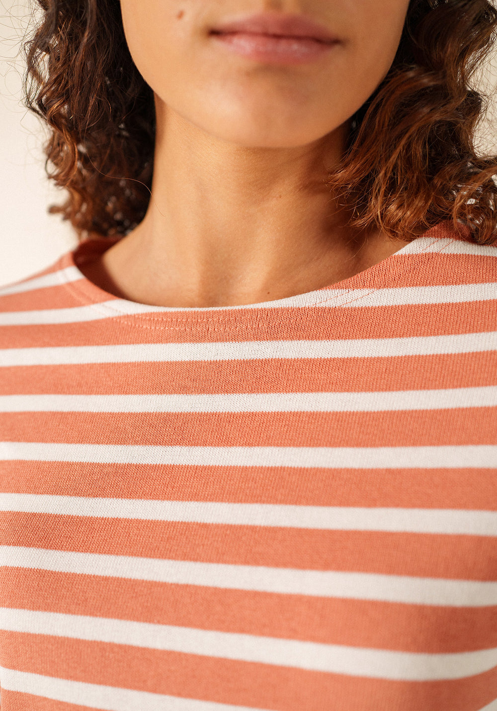 Méridame Breton shirt (ARGILE/NEIGE)