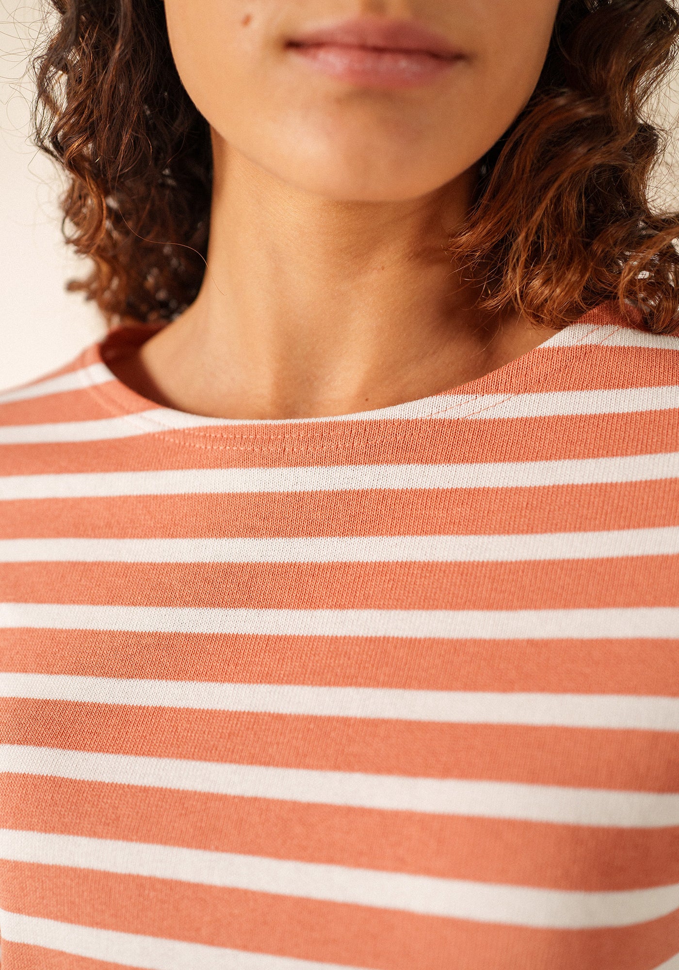 Méridame Breton shirt (ARGILE/NEIGE)