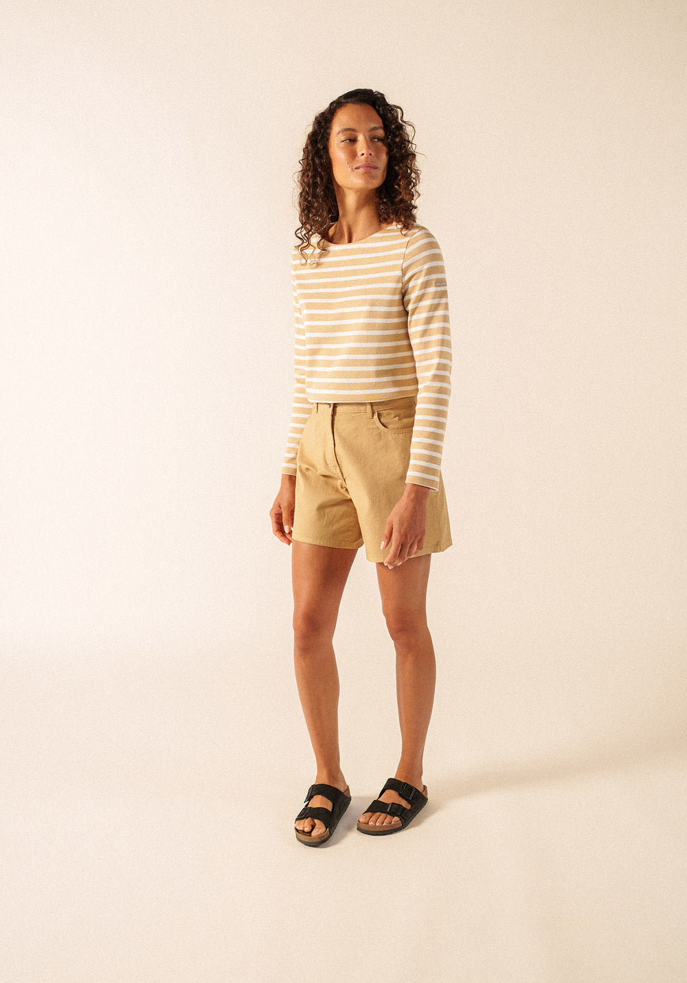 Méridame Breton shirt (TOILE/NEIGE)