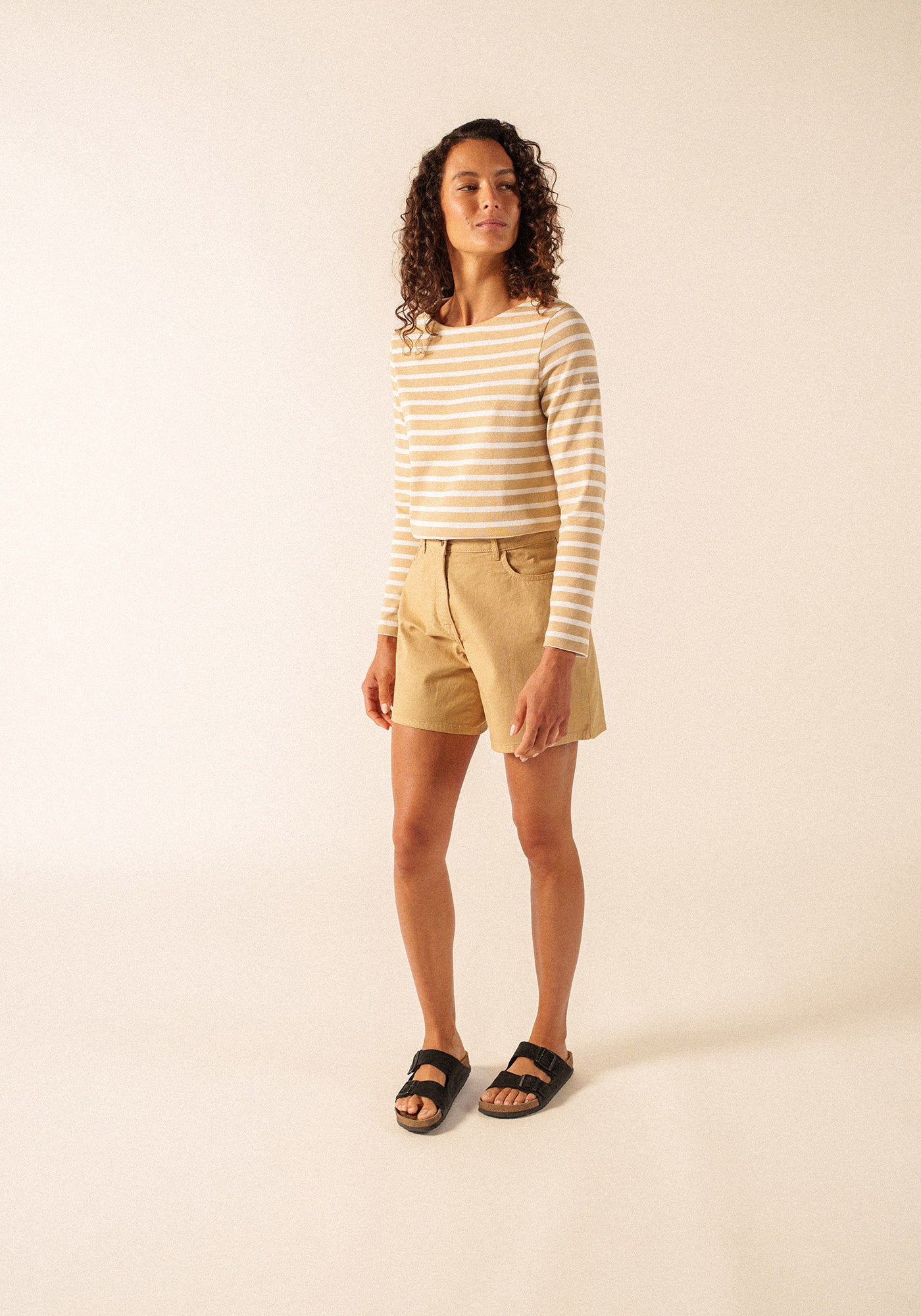 Méridame Breton shirt (TOILE/NEIGE)