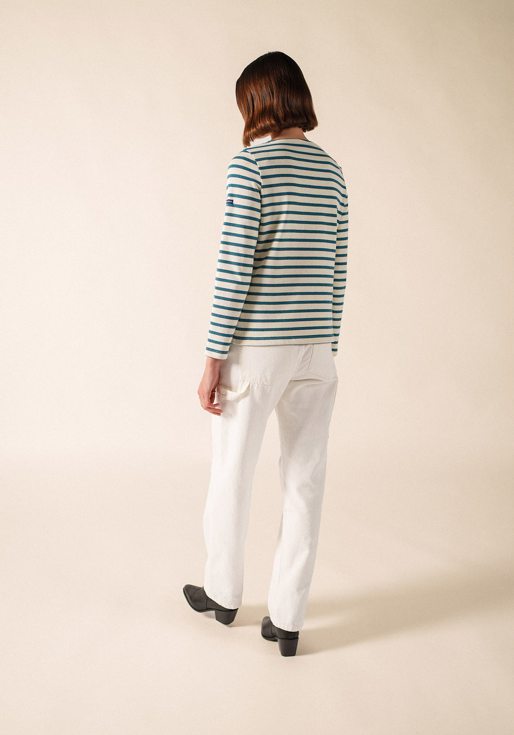 Méridame Breton shirt (ECRU/CELESTE CHINE)