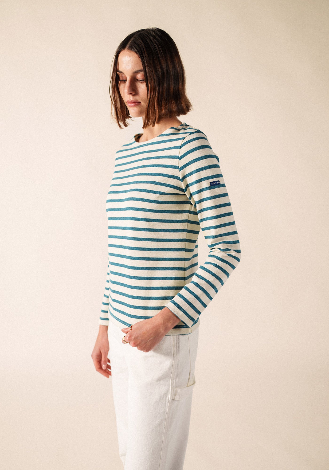 Méridame Breton shirt (ECRU/CELESTE CHINE)