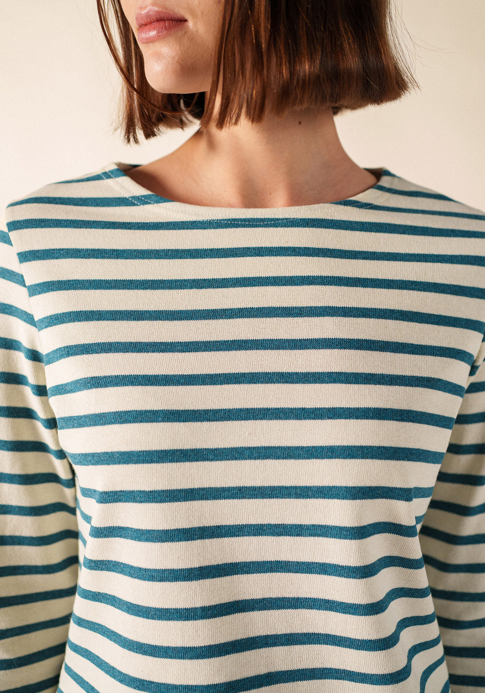 Méridame Breton shirt (ECRU/CELESTE CHINE)