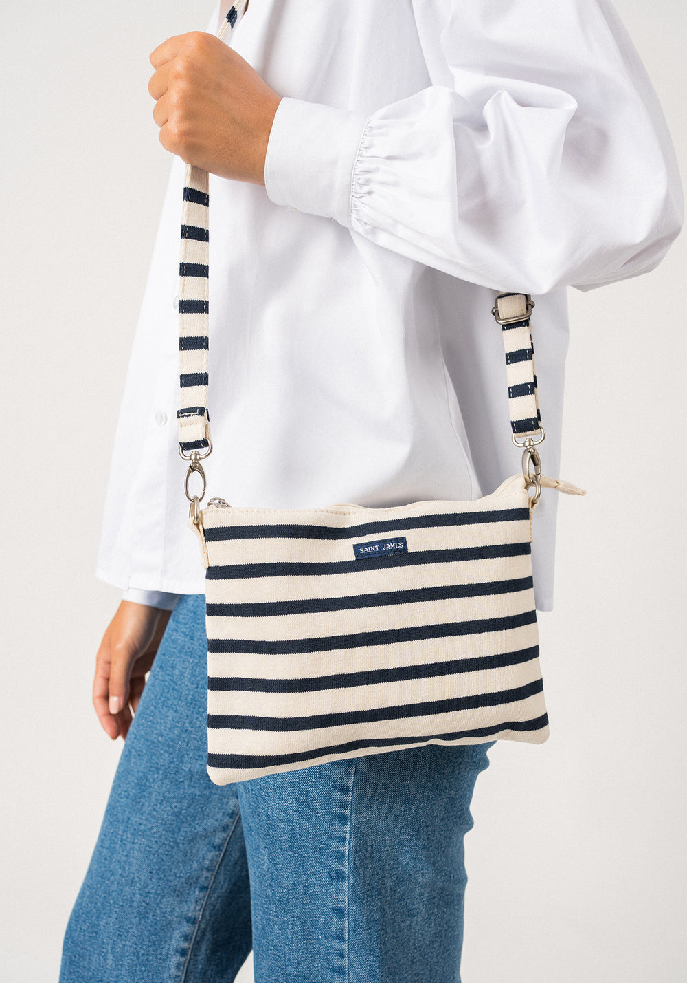 Méridien pouch (ECRU/MARINE)