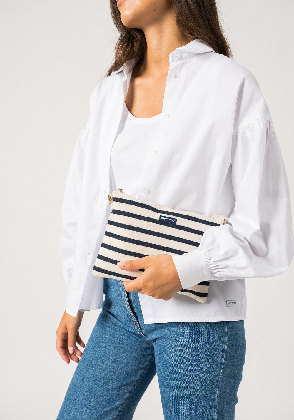 Méridien pouch (ECRU/MARINE)