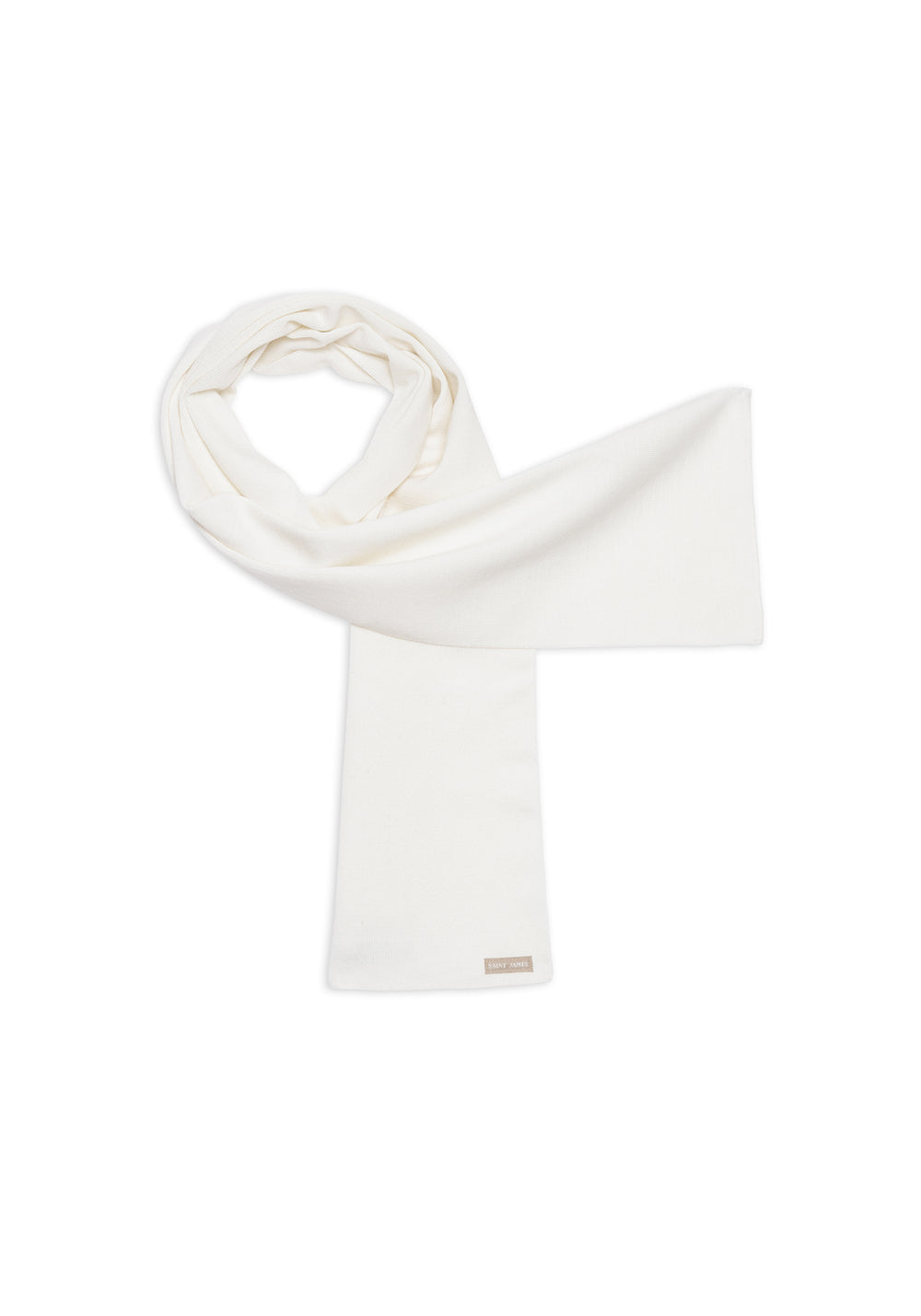 Marée Solid Scarf - in wool (BLANC)