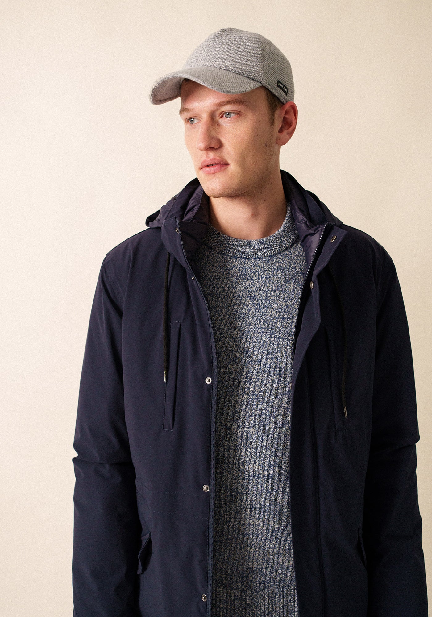 Knit Cap - in wool blend (GRIS)