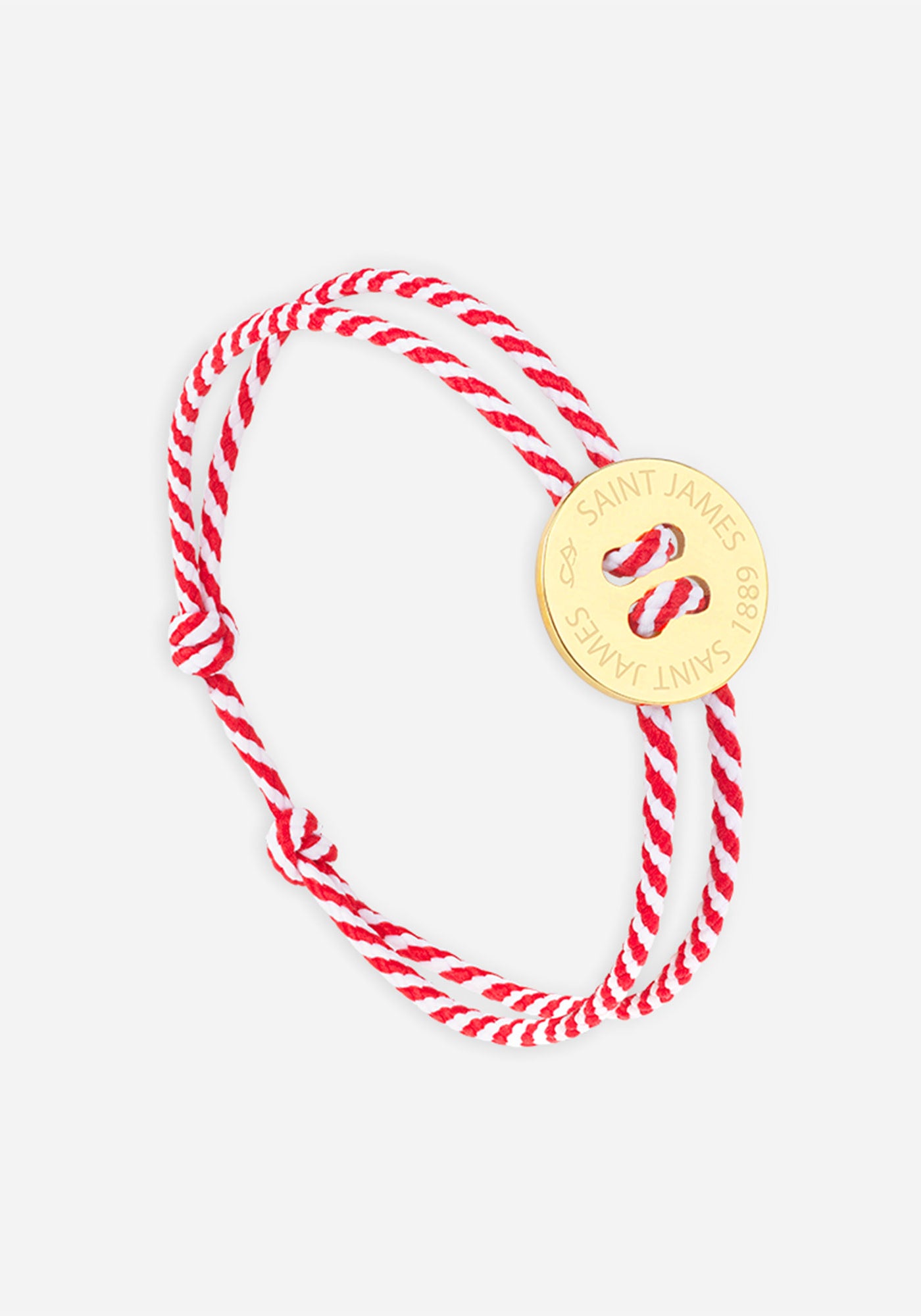 Button bracelt x Le Vent à la Française (OR/RAYE BLANC/ROUGE)