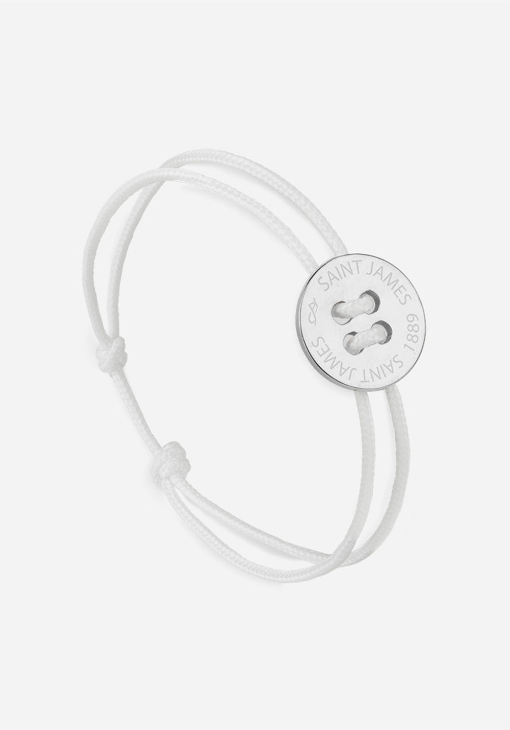 Button bracelt x Le Vent à la Française (ARGENT/BLANC)