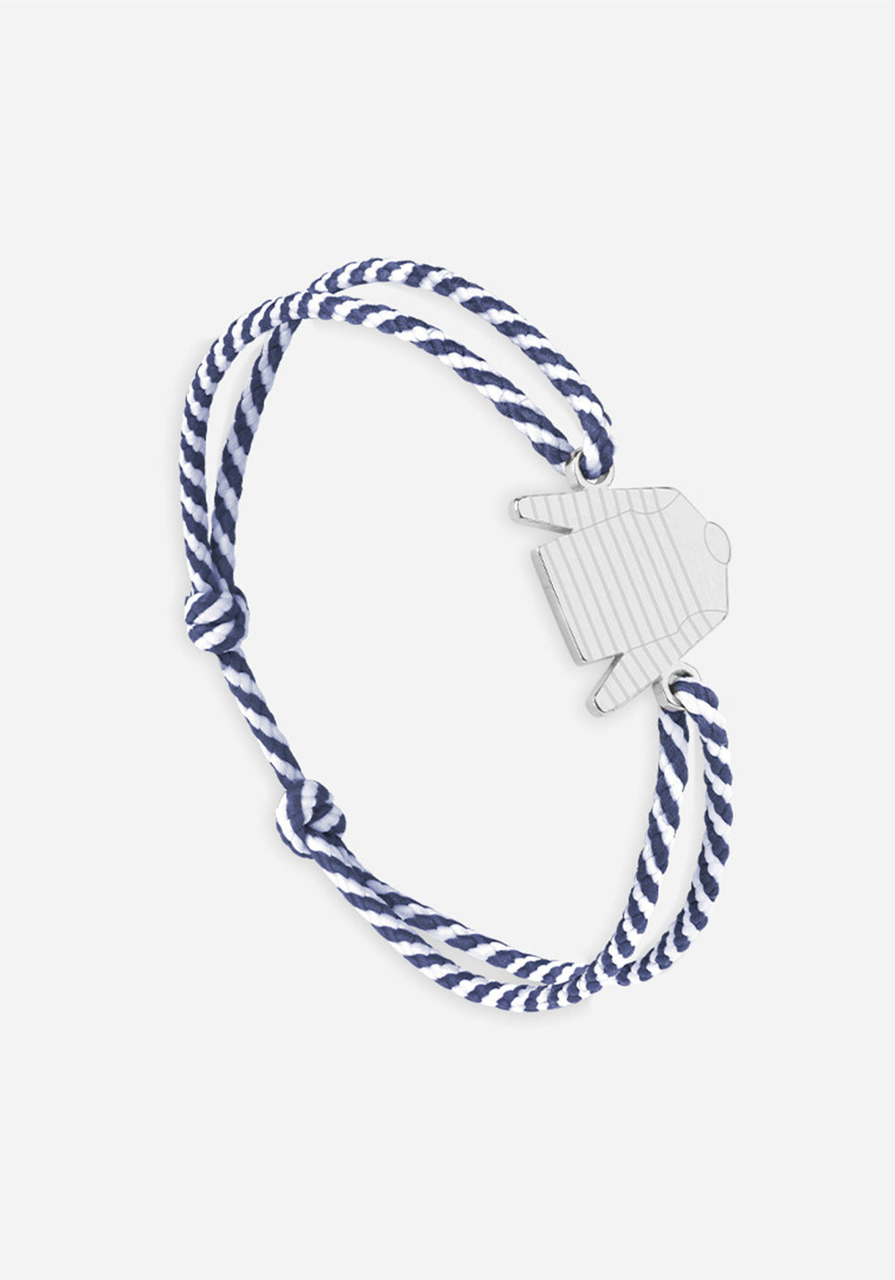 Bretin shirt bracelet x Le Vent à la Française (ARGENT/RAYE BLANC/MARINE)