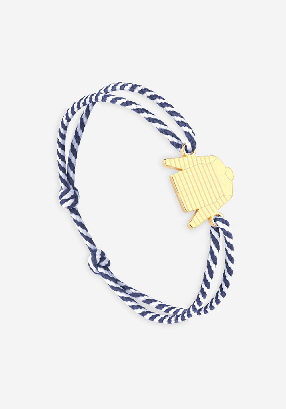 Bretin shirt bracelet x Le Vent à la Française (OR/RAYE BLANC/MARINE)