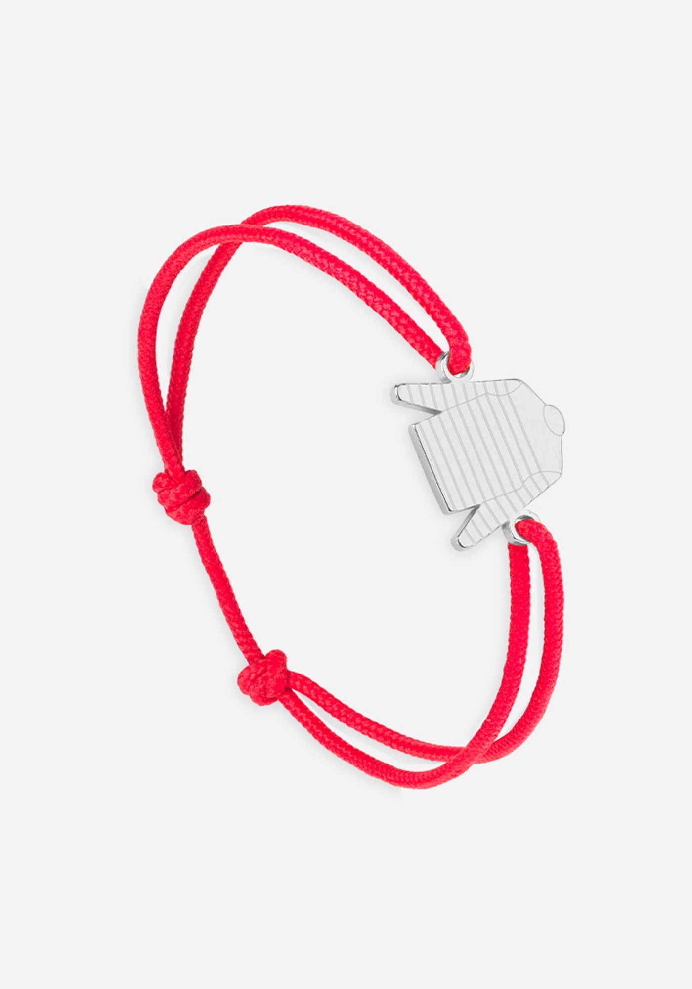 Bretin shirt bracelet x Le Vent à la Française (ARGENT/ROUGE)