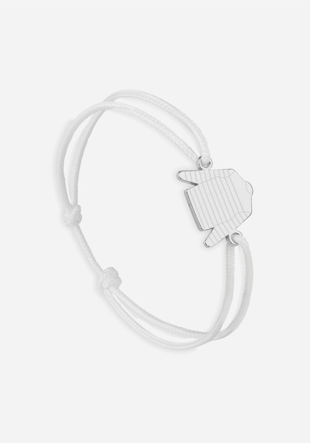 Bretin shirt bracelet x Le Vent à la Française (ARGENT/BLANC)