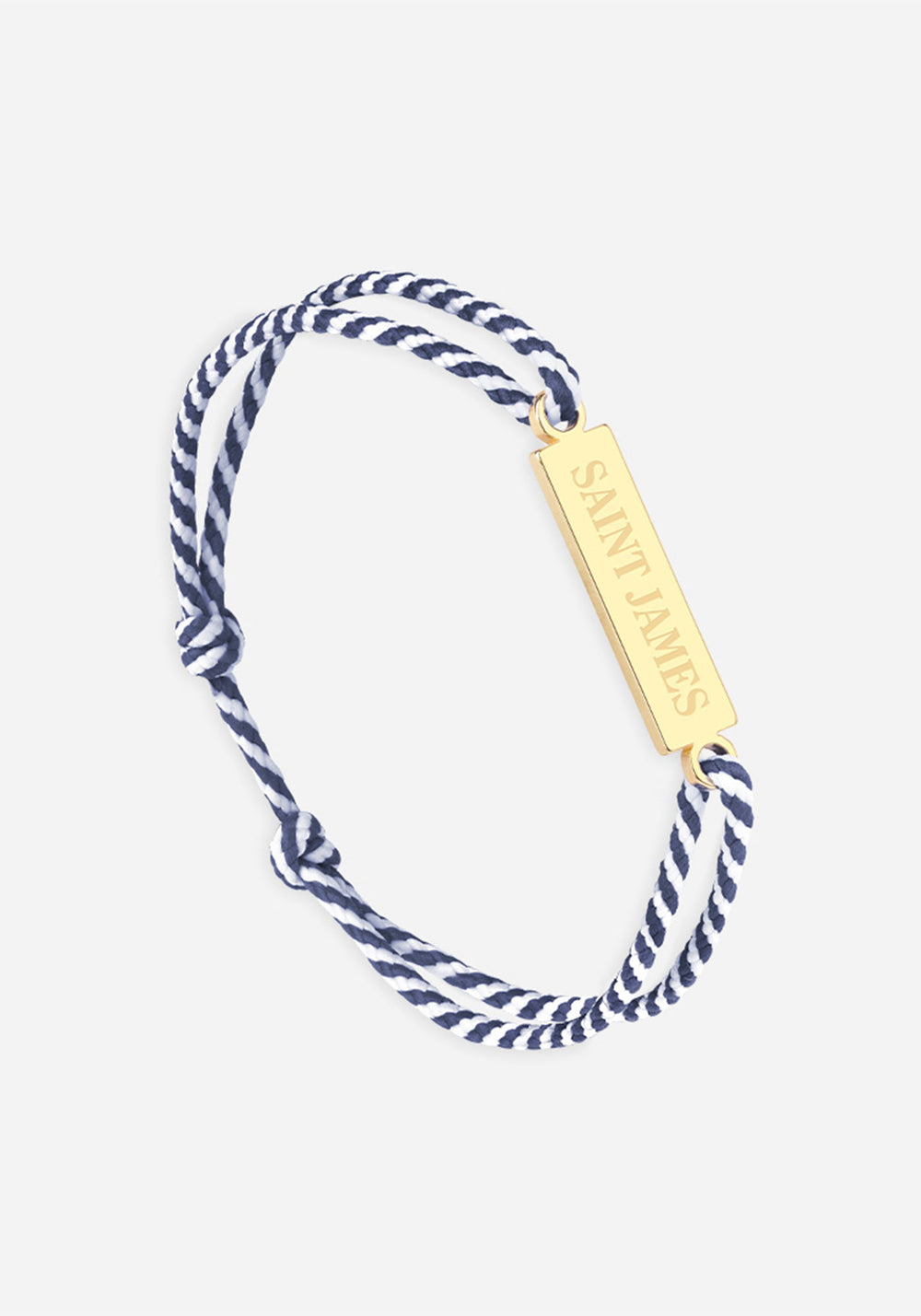 Logo bracelet x Le Vent à la Française (OR/RAYE BLANC/MARINE)