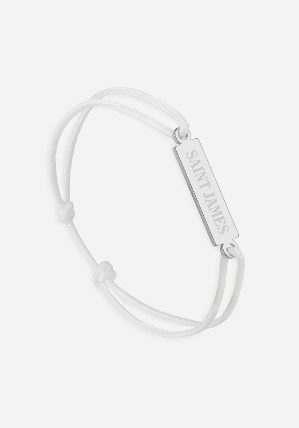 Logo bracelet x Le Vent à la Française (ARGENT/BLANC)