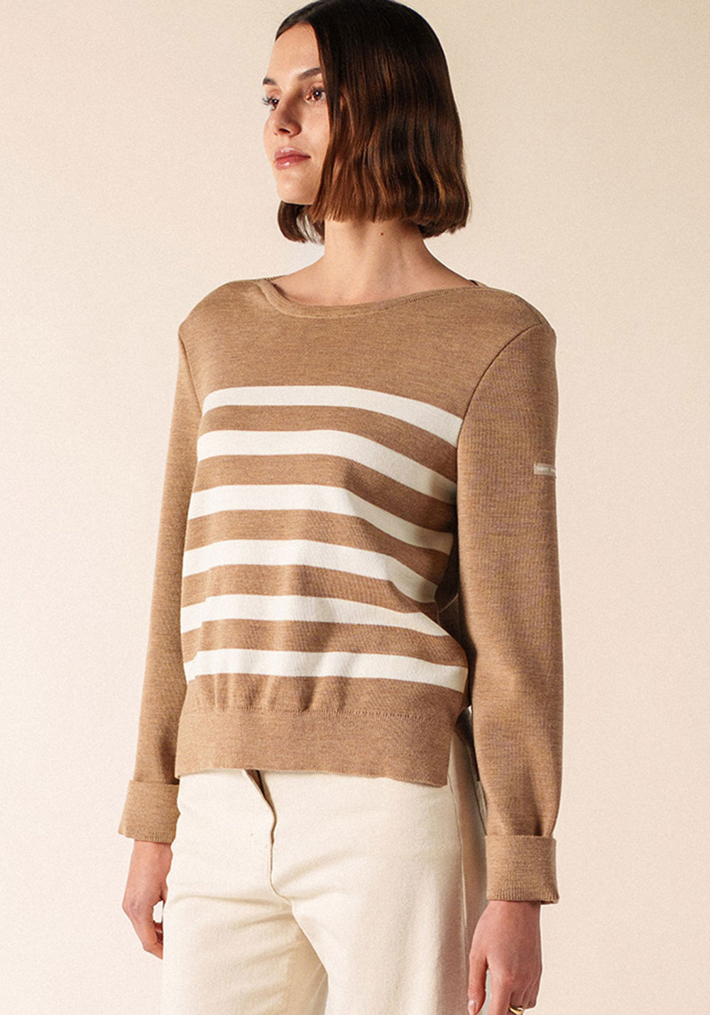 Marseillan Jumper (BEIGE FONCE/BLANC)