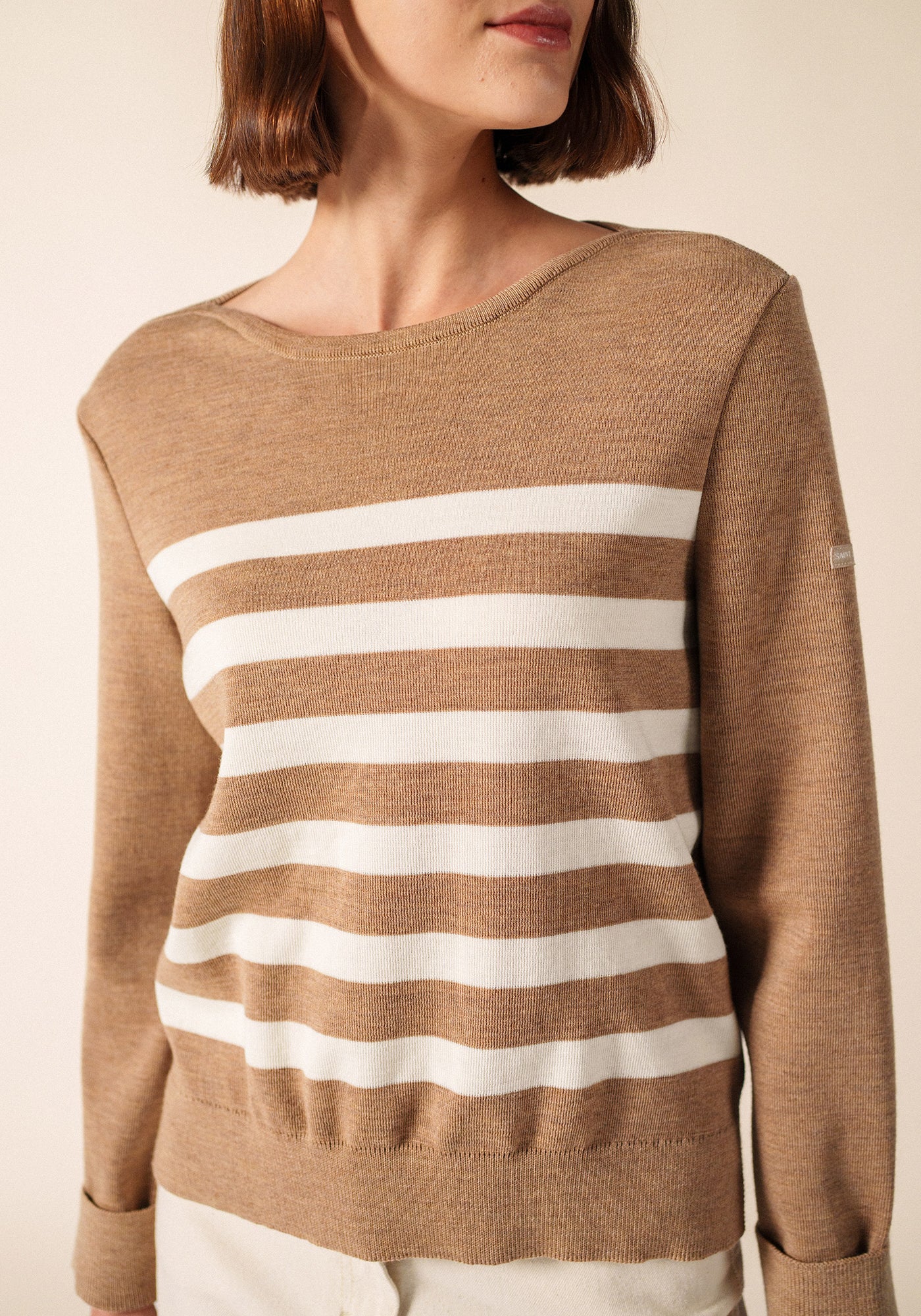 Marseillan Jumper (BEIGE FONCE/BLANC)