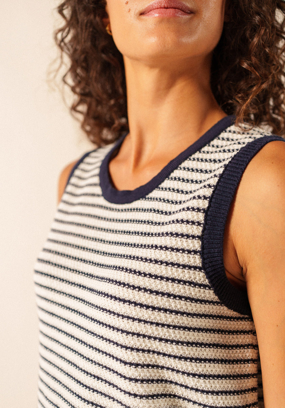 Massane Tank Top (ECUME/MARINE)