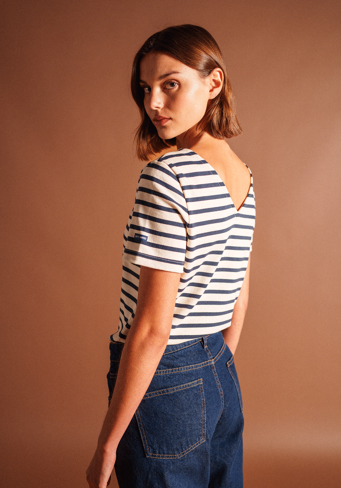 Agon T-shirt (ECRU/MARINE)
