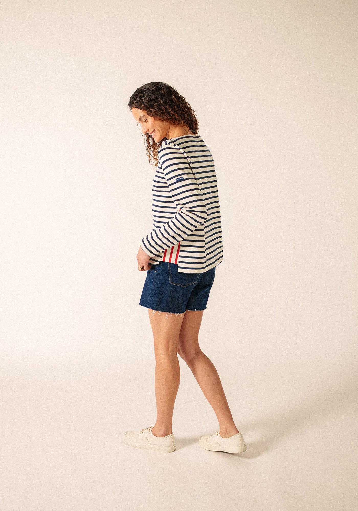 Saline Sailor Striped Shirt (ECRU/MARINE/TULIPE)