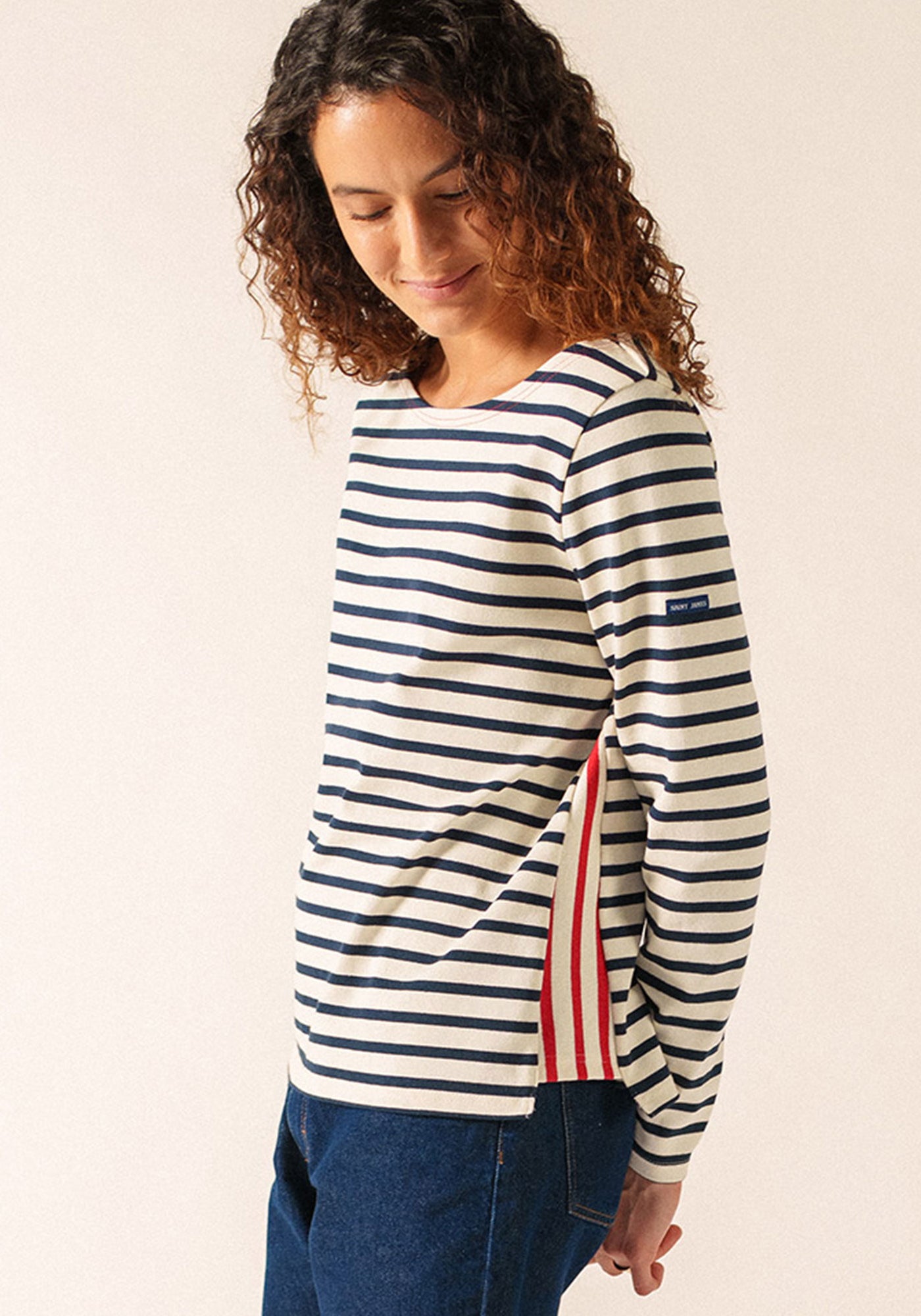 Saline Sailor Striped Shirt (ECRU/MARINE/TULIPE)