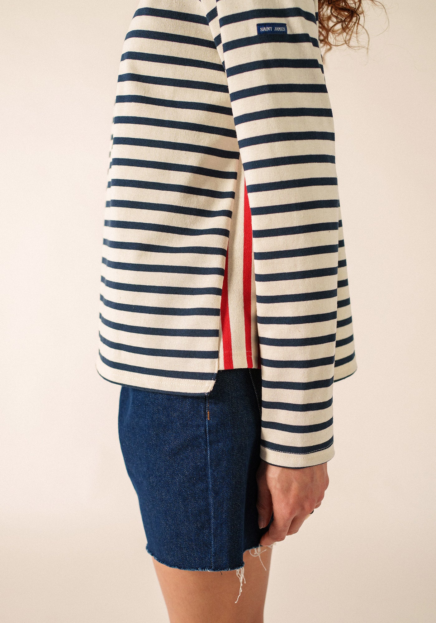 Saline Sailor Striped Shirt (ECRU/MARINE/TULIPE)