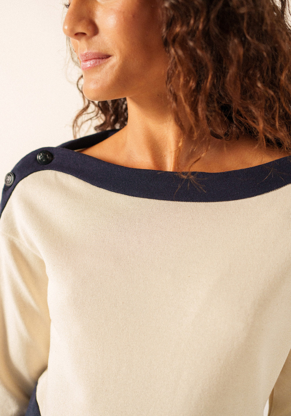 Dali Dress x Isabelle Ballu (NAVY/ECRU)