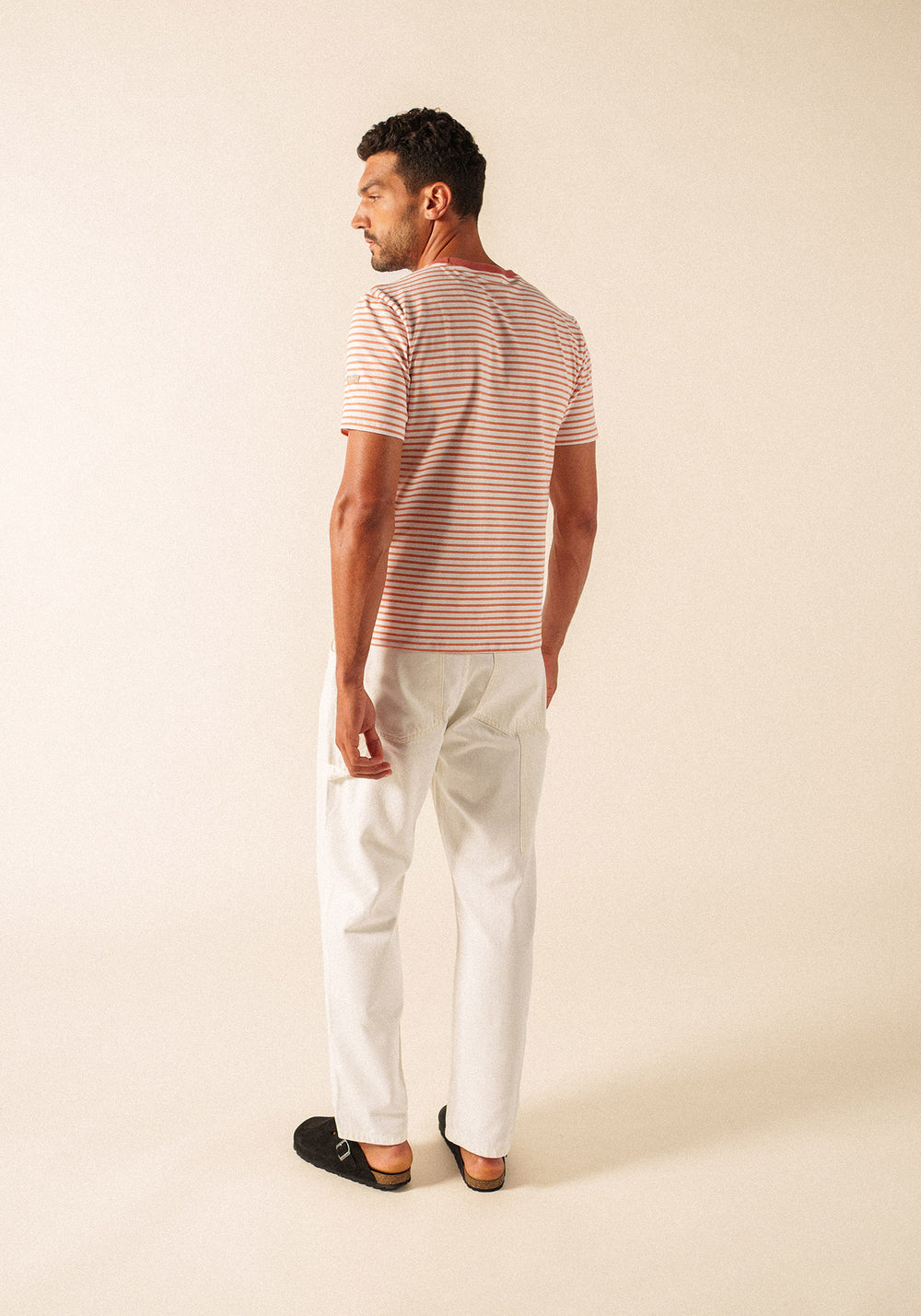 Plouhinec Striped Sailor Shirt (NEIGE/ARGILE)