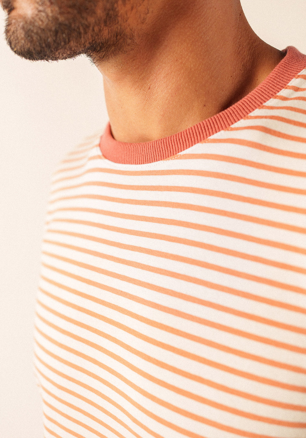 Plouhinec Striped Sailor Shirt (NEIGE/ARGILE)