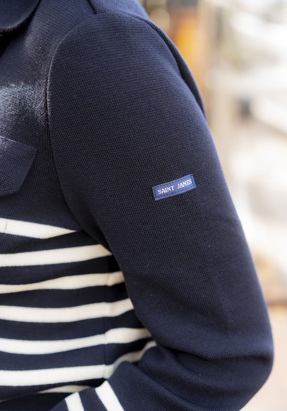 Striped Richelieu Jacket x Marine nationale (NAVY/ECUME)