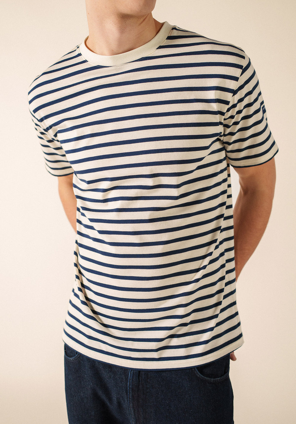 Plouider Sailor Striped Shirt (ECRU/MARINE)