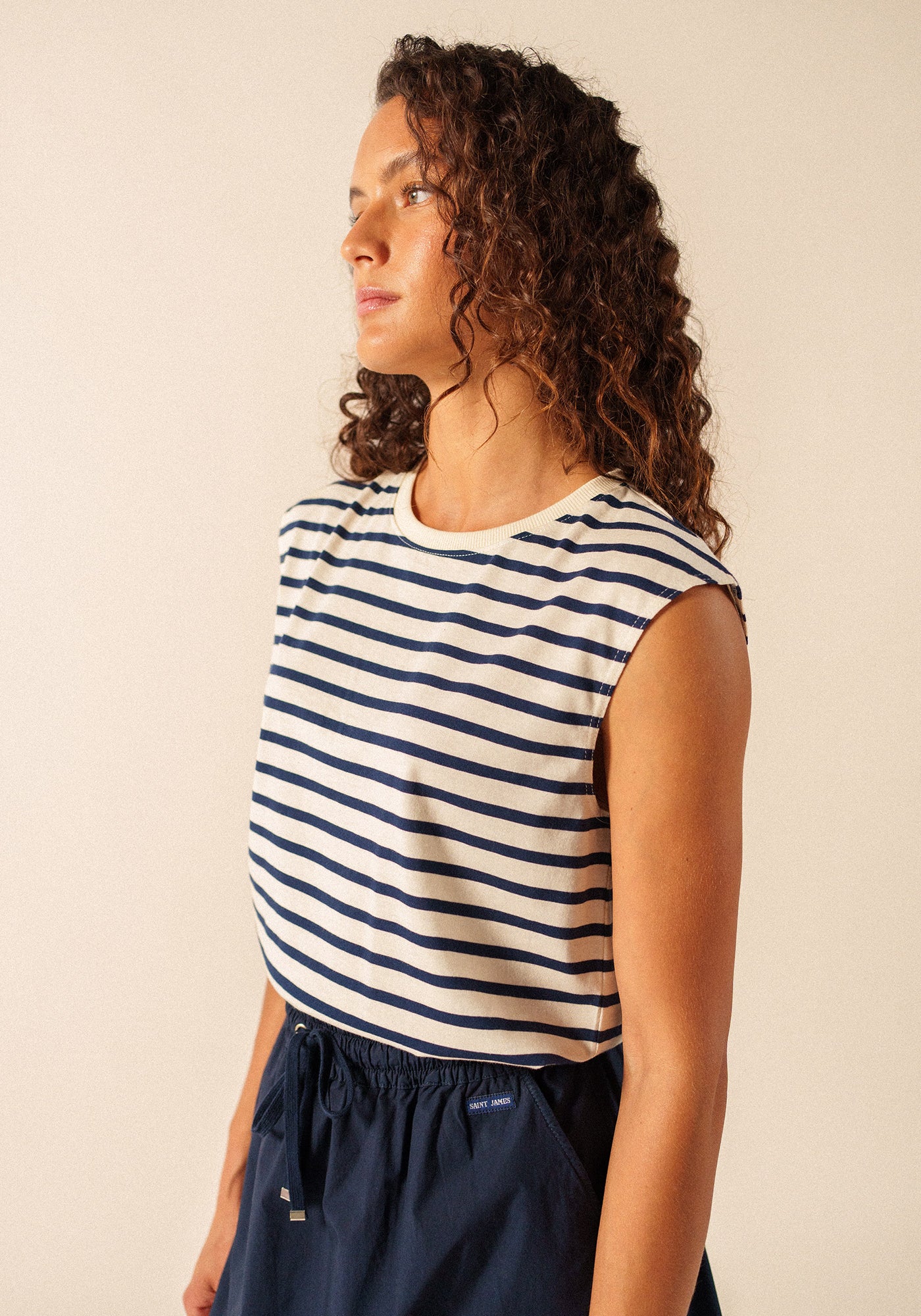 Banyuls T-shirt (ECRU/MARINE)