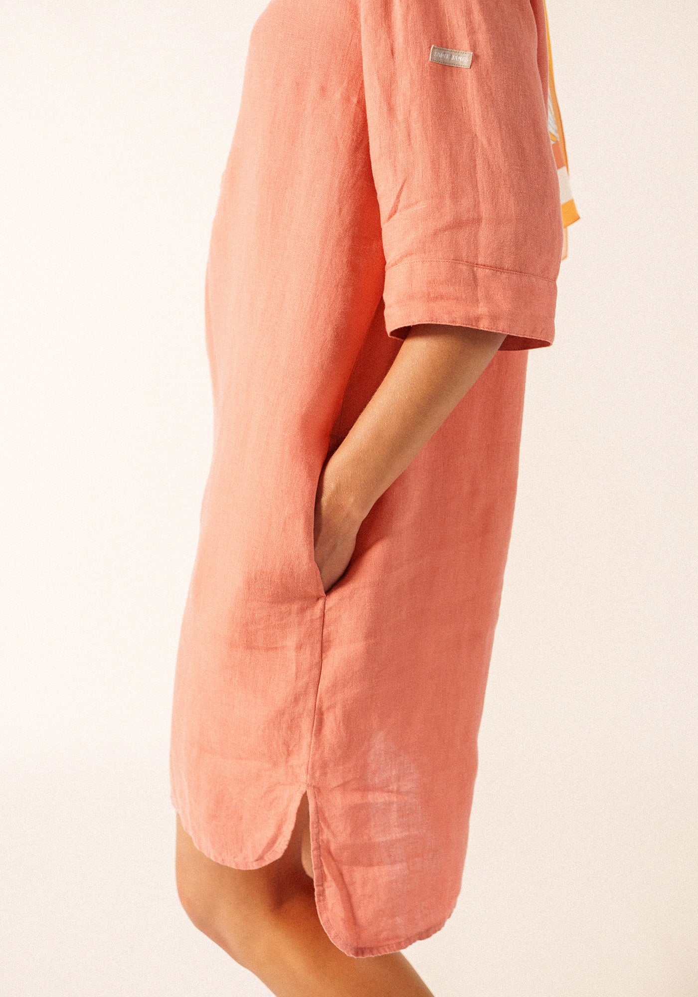 Léonie Linen Dress (ARGILE)