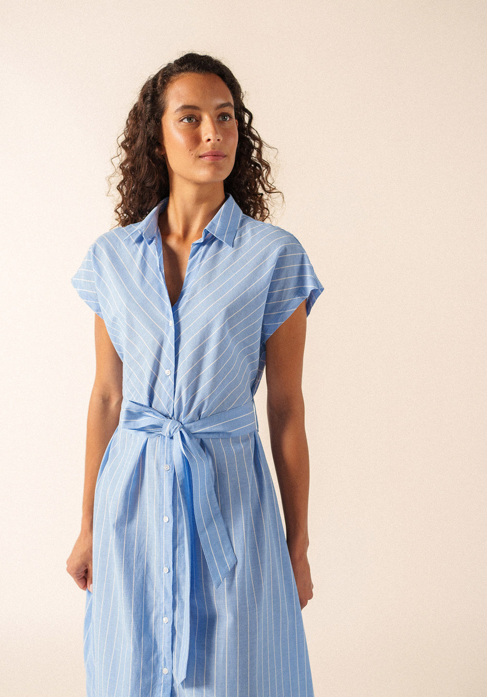 Maelys Dress (BLEU/BLANC)