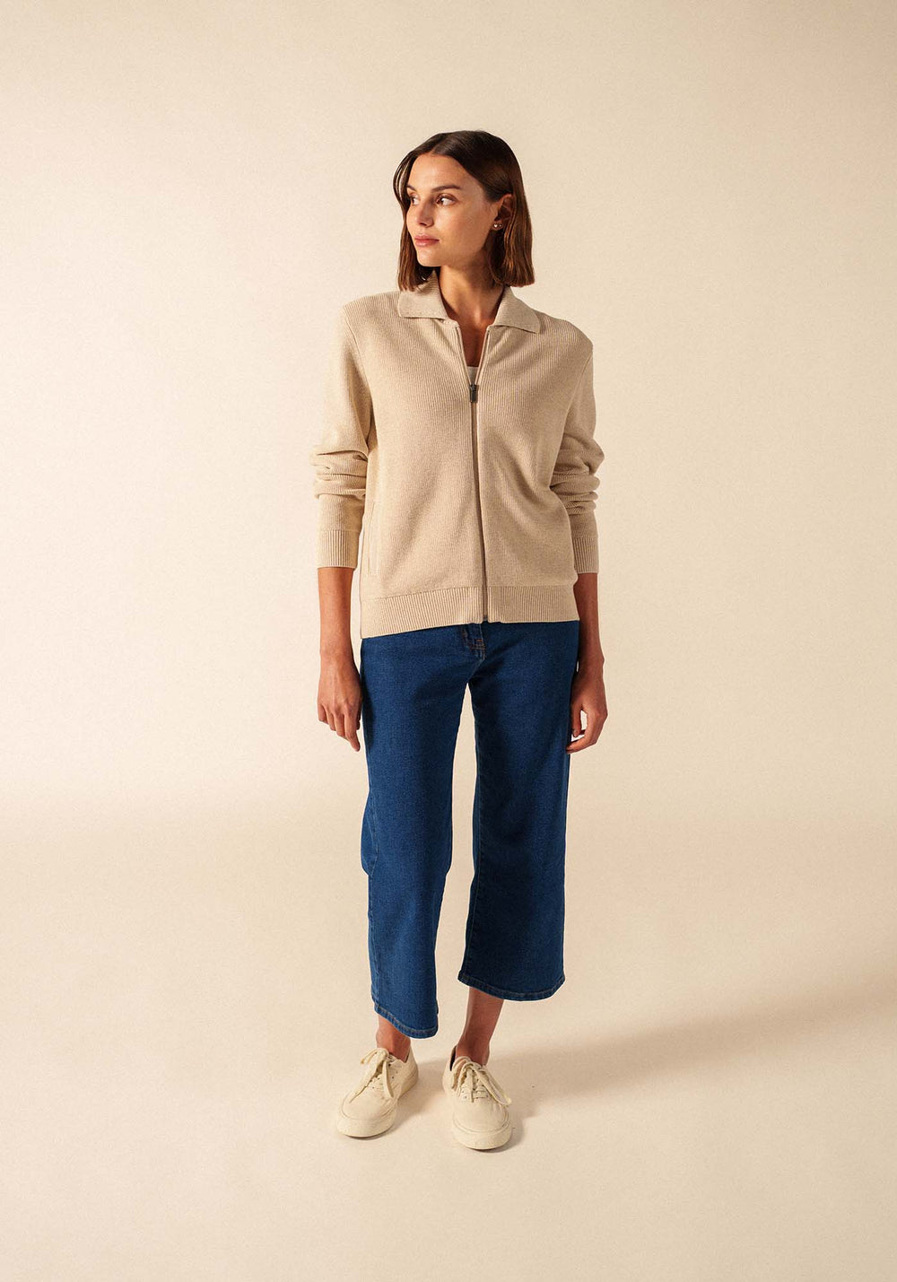 Lagos Cardigan (BEIGE CHINE)